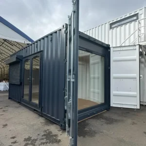 20ft x 8ft Custom Shipping Container Conversion – Portable Building