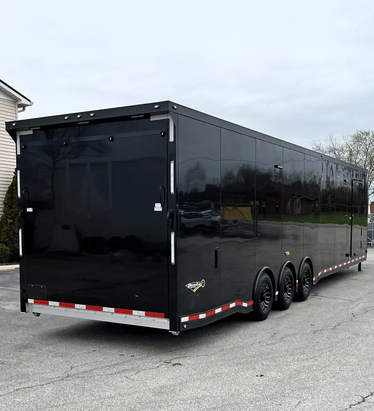44 ft. Aluminum ATC ROM 500 Gooseneck Car Hauler, Premium Escape Door, LOADED Reduced Save $15k 4551 - Image 4