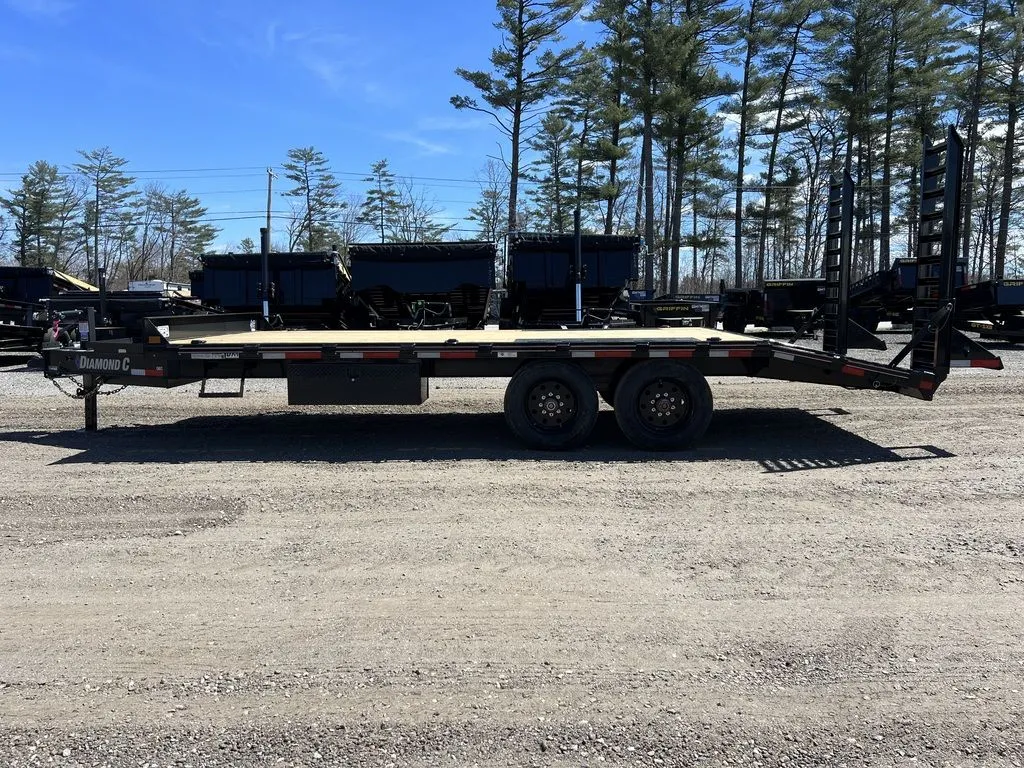 2024 Diamond C 8.5×20 20K Deckover Equipment Trailer w/ 72” Flip-Knee Ramps - Image 9